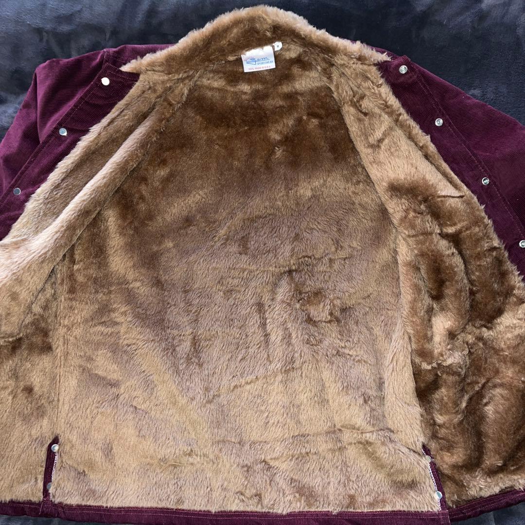 最終値下げ。GEM SPORTS WEAR コーデュロイ×ボアランチジャケット