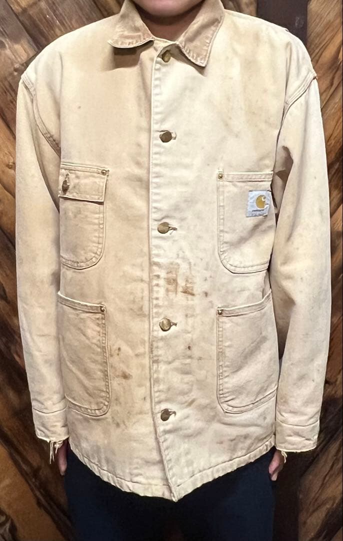 Carhartt カバーオール ベージュ　雰囲気系