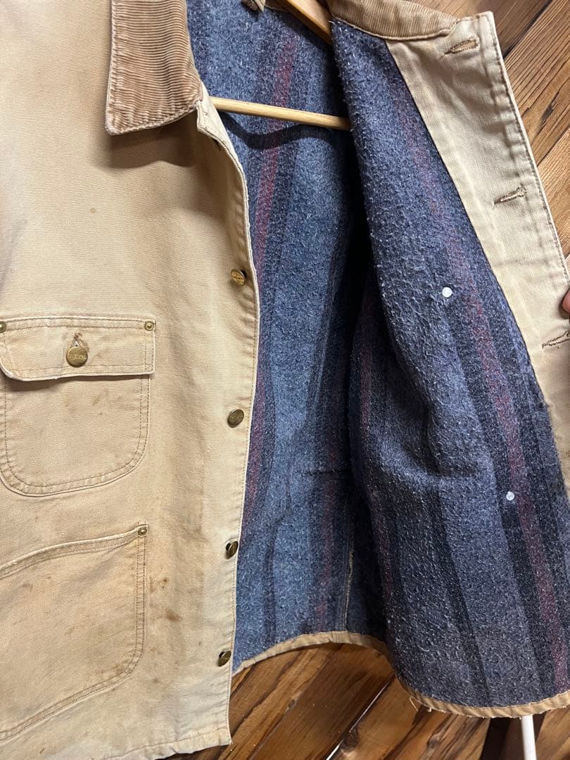 Carhartt カバーオール ベージュ　雰囲気系