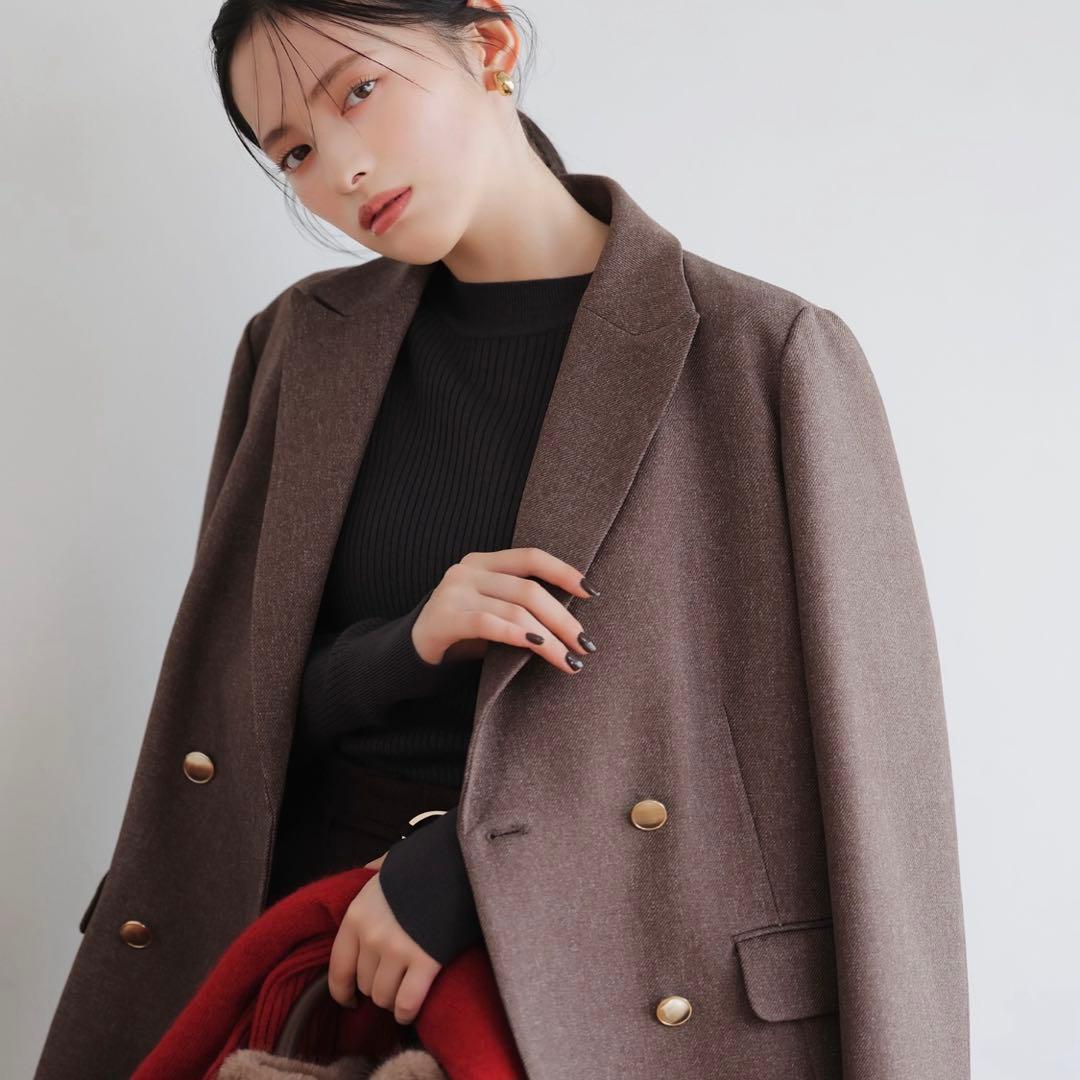 新品NATURAL BEAUTY BASIC ダブルブレストジャケ
