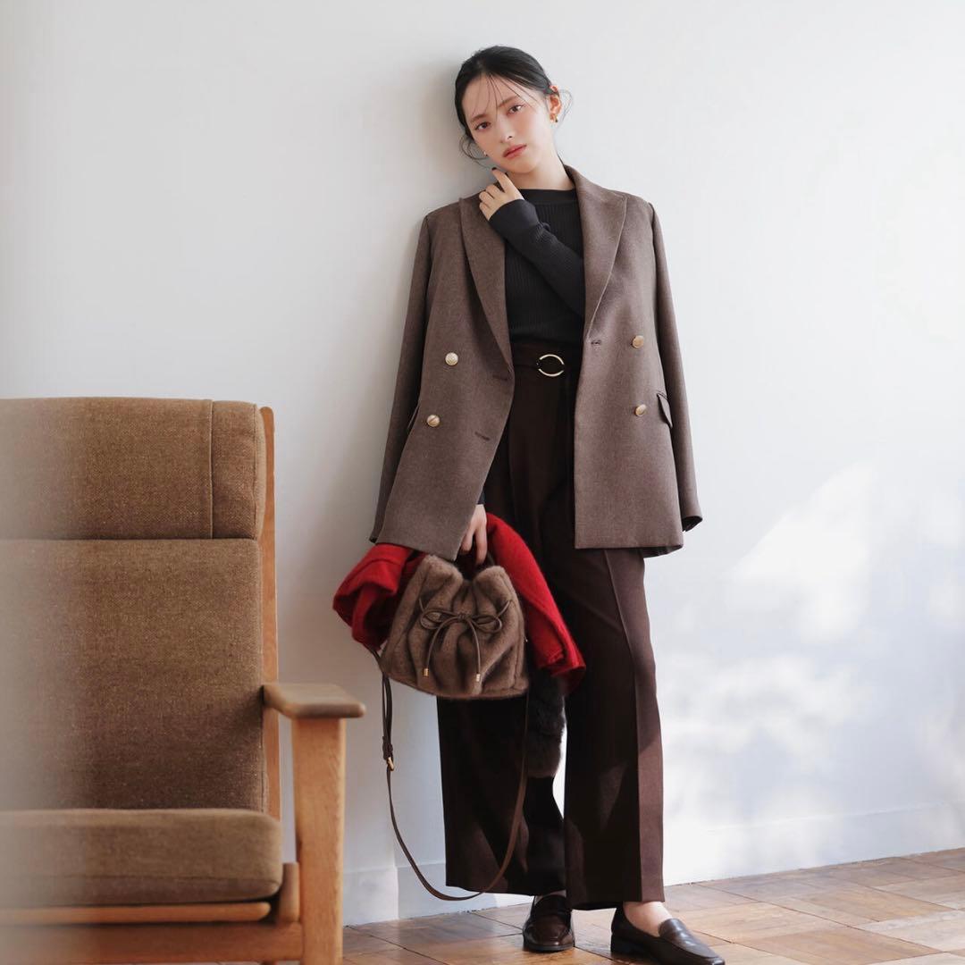 新品NATURAL BEAUTY BASIC ダブルブレストジャケ