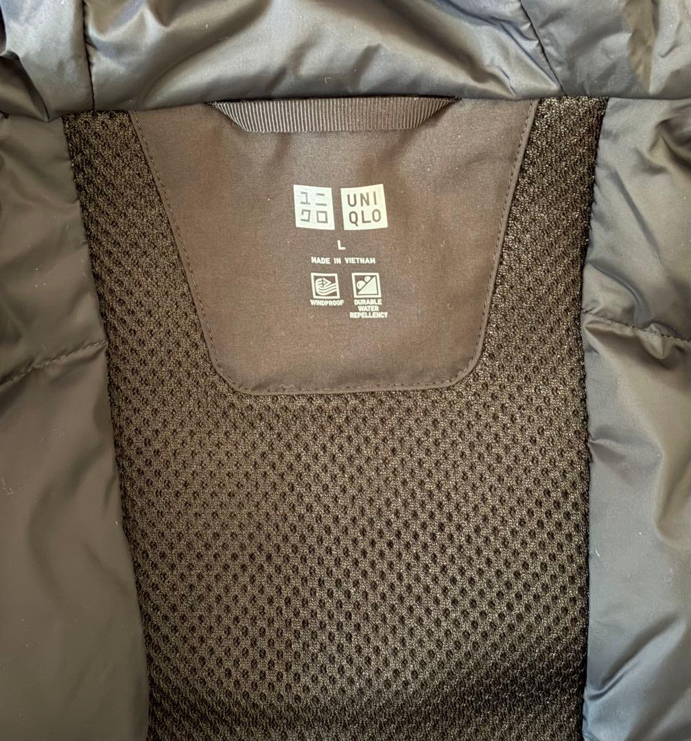 ユニクロ　2025AW ハイブリッドダウンパーカー ブラック　Lサイズ