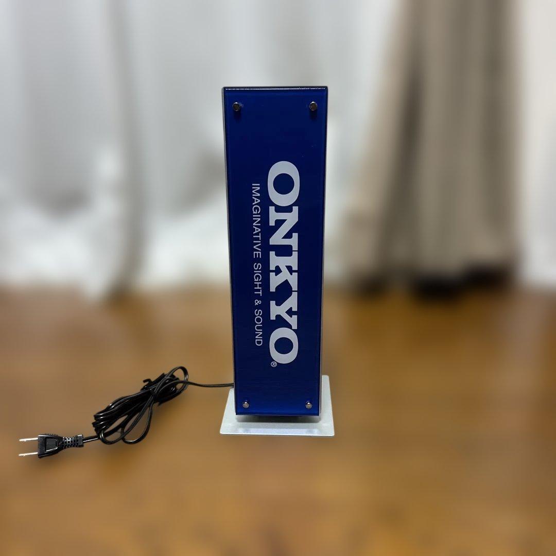 ONKYO 縦型ライト 青 電飾 イルミネーション サイン 音響