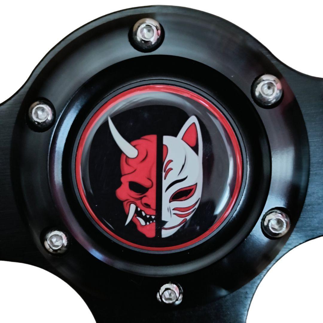 【新品】社外ステアリングホイール 夜中走り屋 350mm