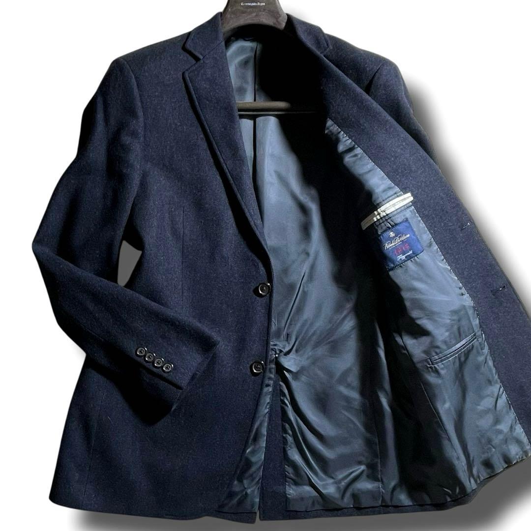 ★カシミヤ混★ ブルックスブラザーズ MOON テーラードジャケット 紺 L