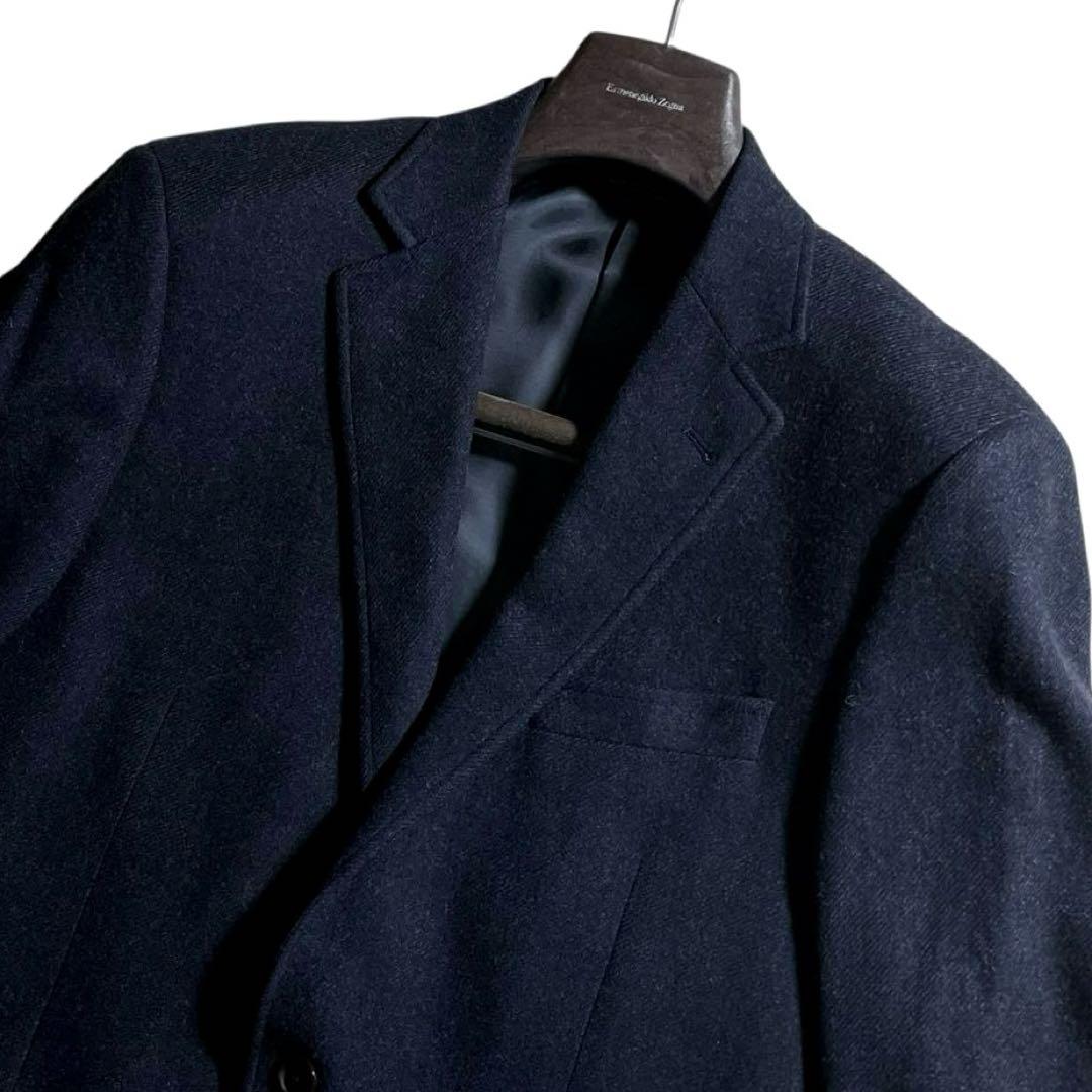 ★カシミヤ混★ ブルックスブラザーズ MOON テーラードジャケット 紺 L