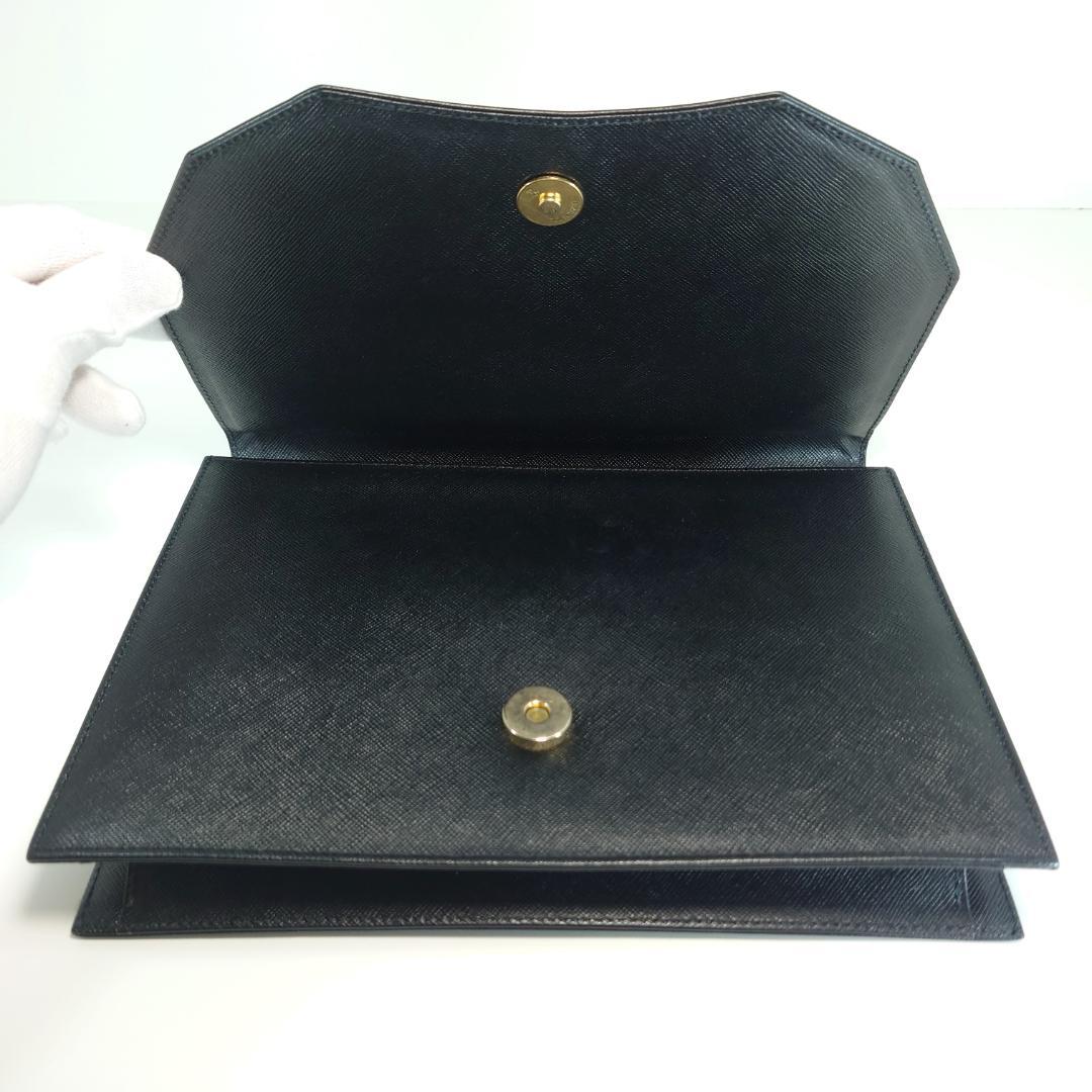 【美品】イヴサンローラン YSL クラッチバッグ カサンドラ　黒