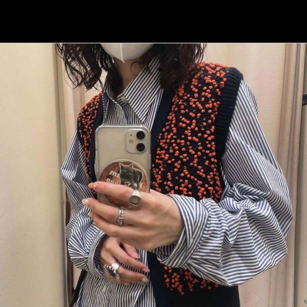 ＊美品＊6(ROKU) POMPOM VEST/ベスト