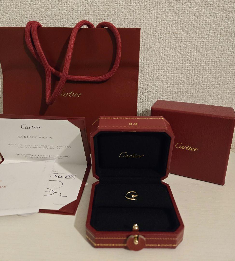 Cartier ジュスト アンクル イヤリング ☆カルティエ　ピアス　YG