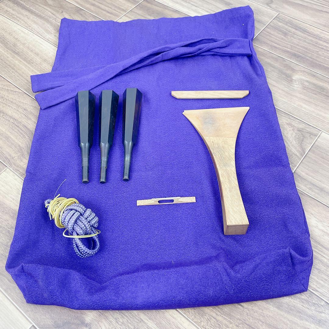 津軽三味線 金ほぞ 子持ち綾杉胴 トチ有 紅木 GP24 東さわり 犬皮 和楽器