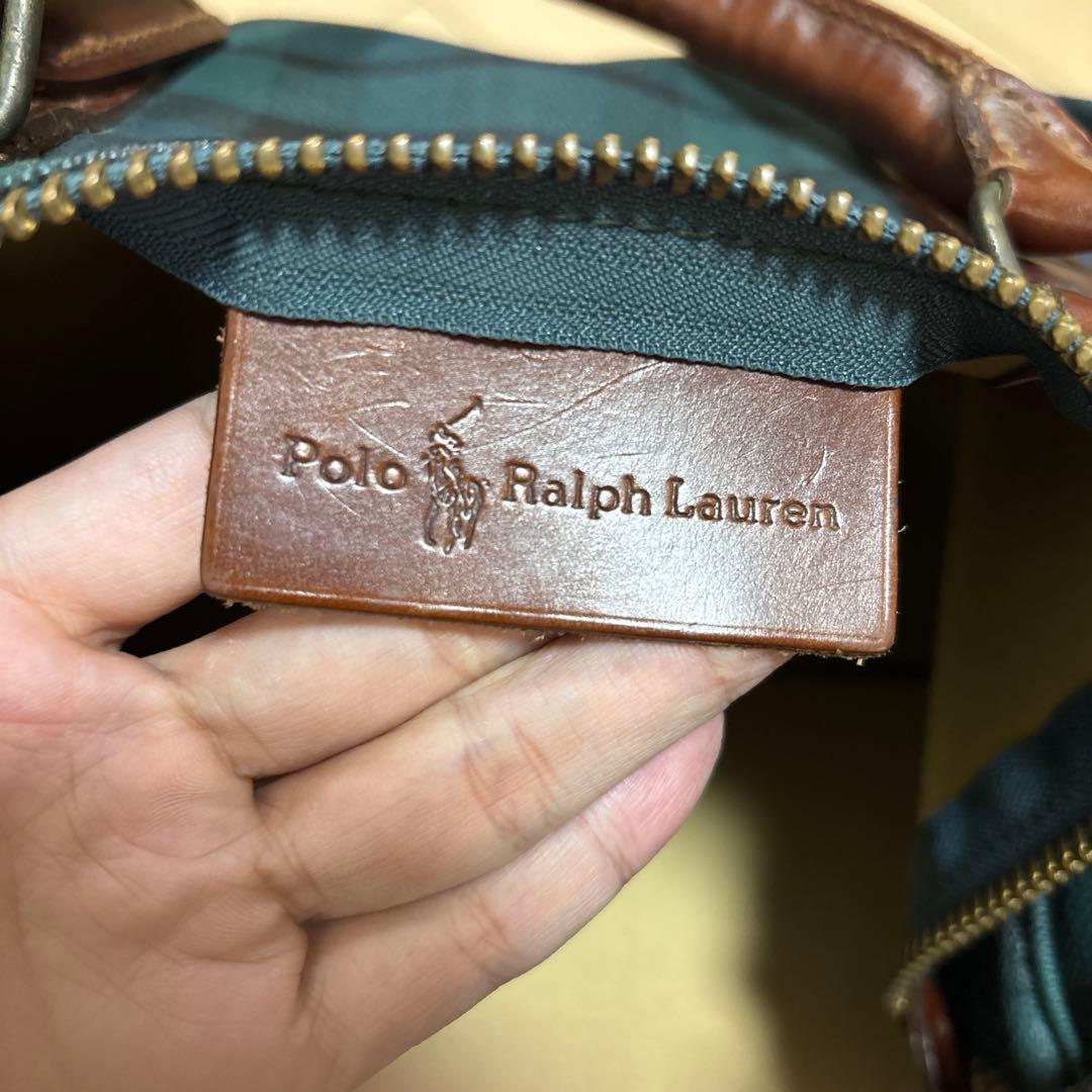 Polo Ralph Lauren チェック柄ボストンバッグ