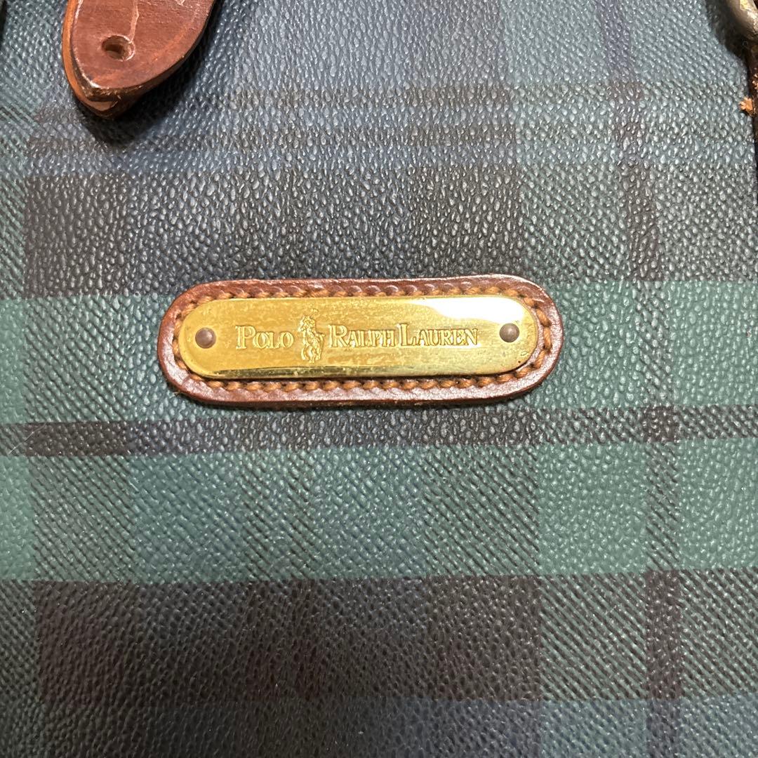 Polo Ralph Lauren チェック柄ボストンバッグ