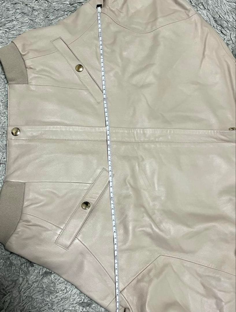 希少✨美品✨EMMETI エンメティ　レザー ブルゾン　ドルマン　定価15万