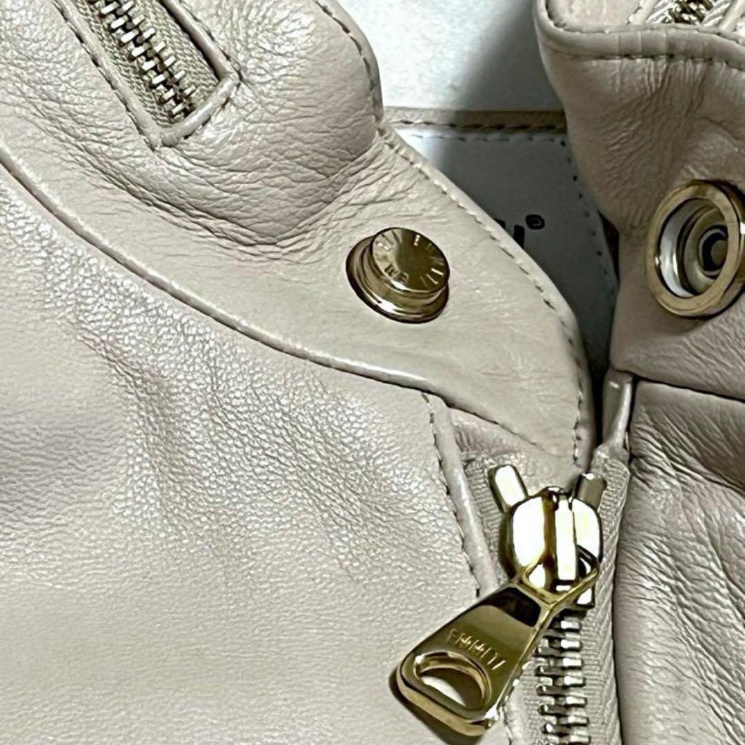 希少✨美品✨EMMETI エンメティ　レザー ブルゾン　ドルマン　定価15万