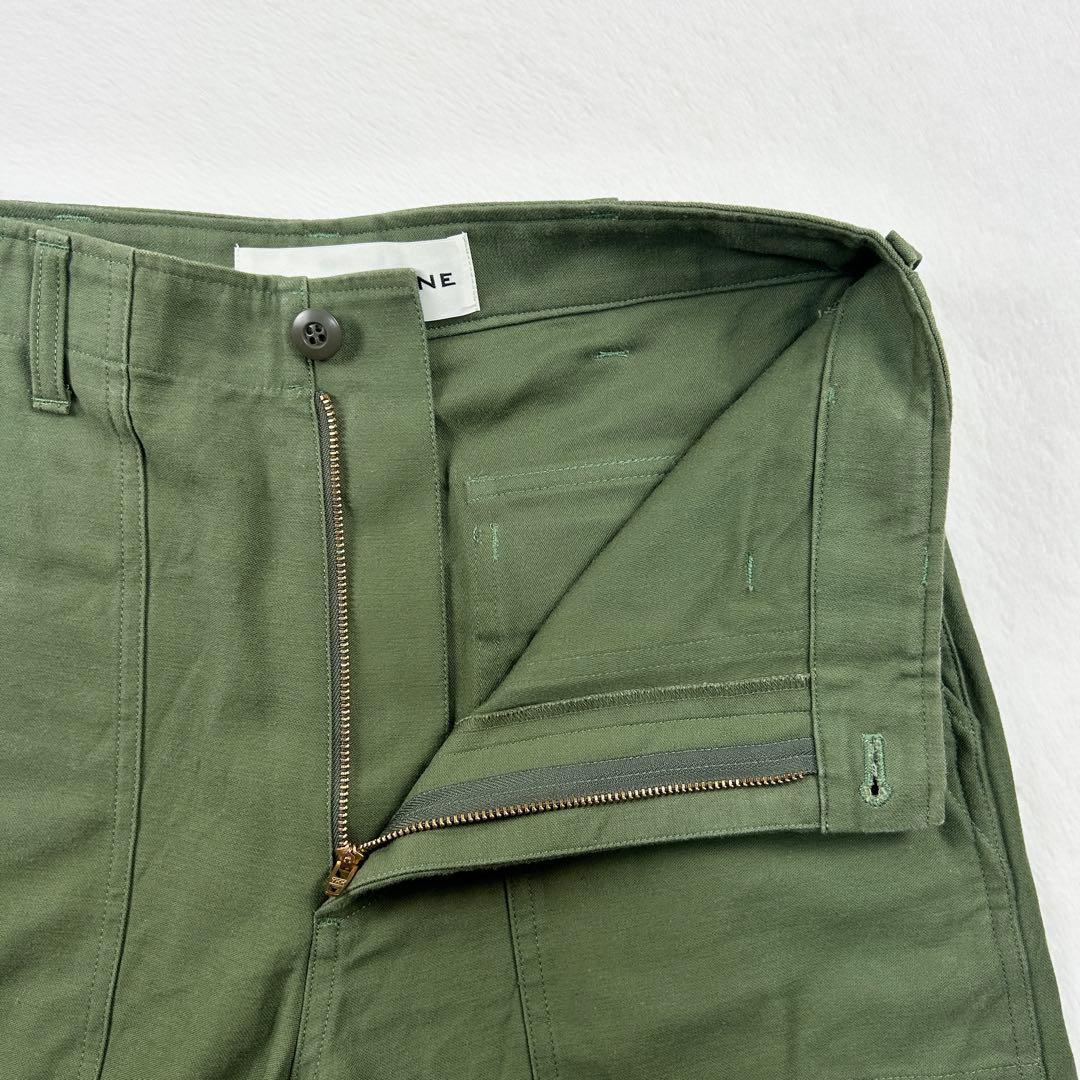 b1300✨極美品✨【Shinzone】ベイカーパンツ　ミリタリー　38　カーキ