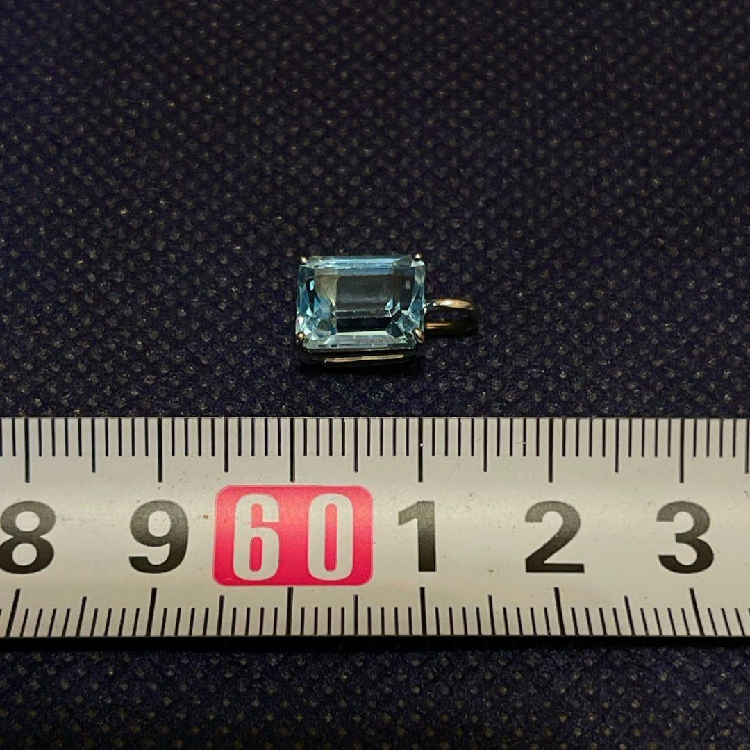 K18WG✦アクアマリン　ペンダントトップ✦4.66ct✦