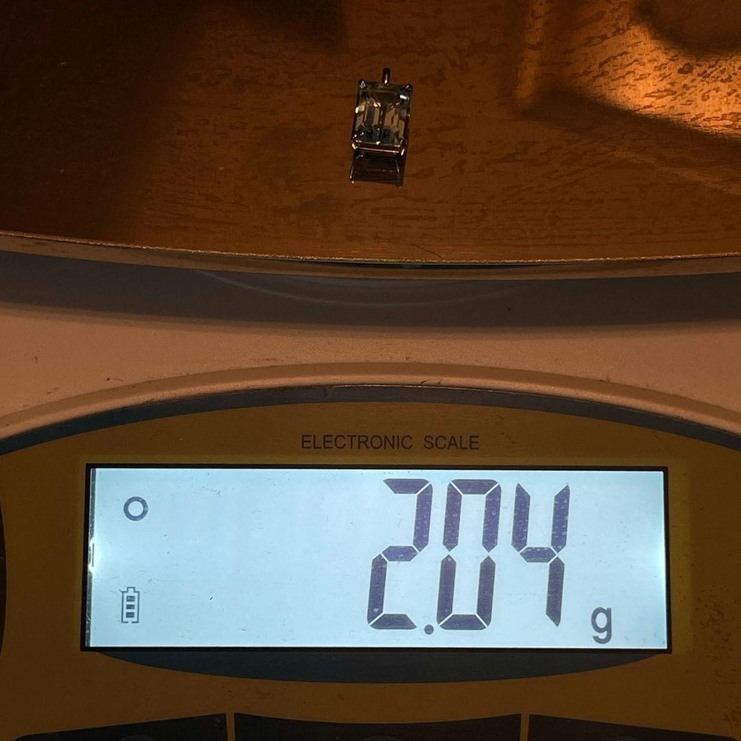 K18WG✦アクアマリン　ペンダントトップ✦4.66ct✦