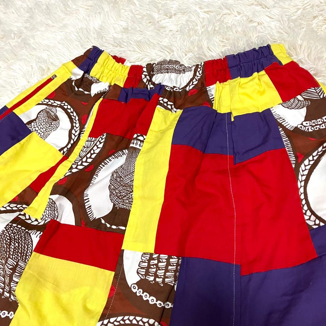 【極美品】コムデギャルソン　レディース　パッチワークデザイン　サルエルパンツ