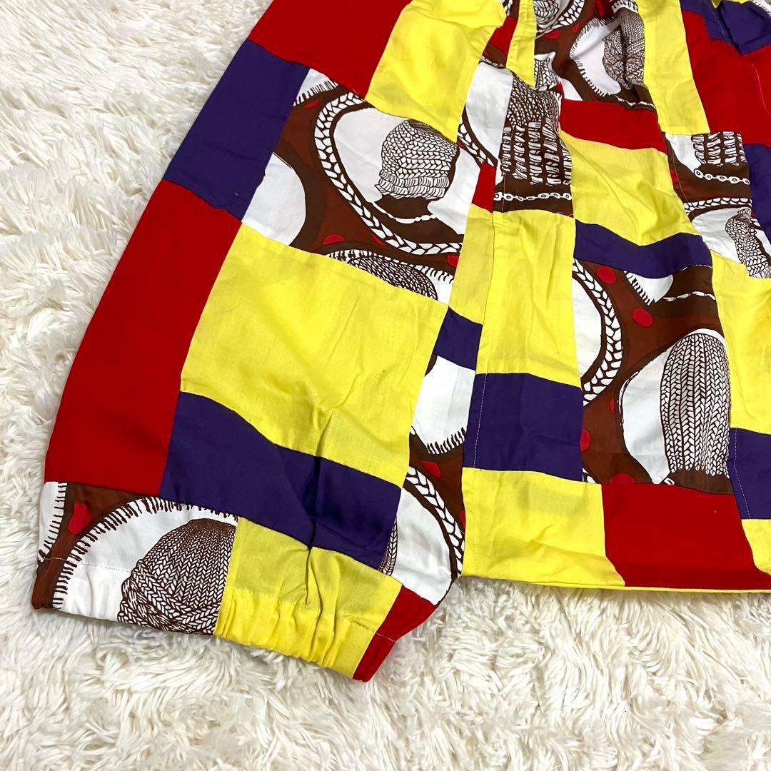 【極美品】コムデギャルソン　レディース　パッチワークデザイン　サルエルパンツ