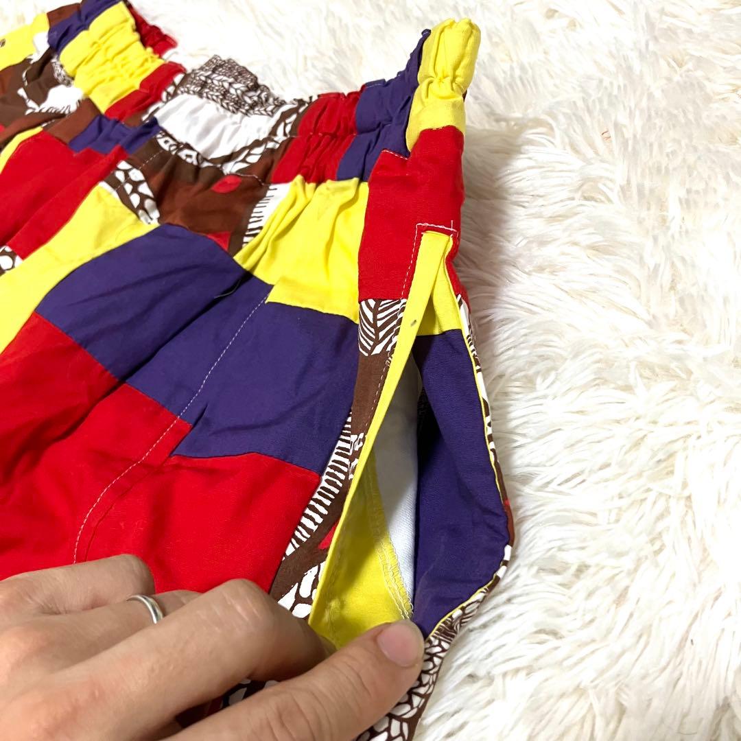 【極美品】コムデギャルソン　レディース　パッチワークデザイン　サルエルパンツ