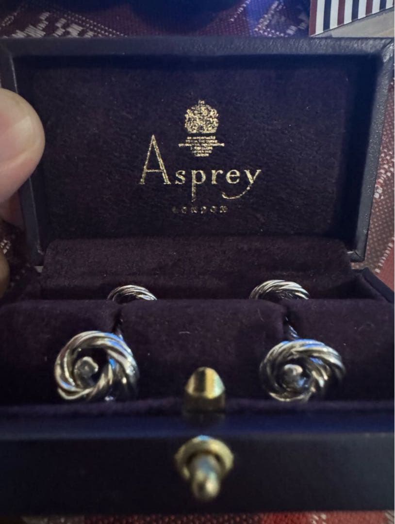 asprey アスプレイ カフリンクス シルバー925