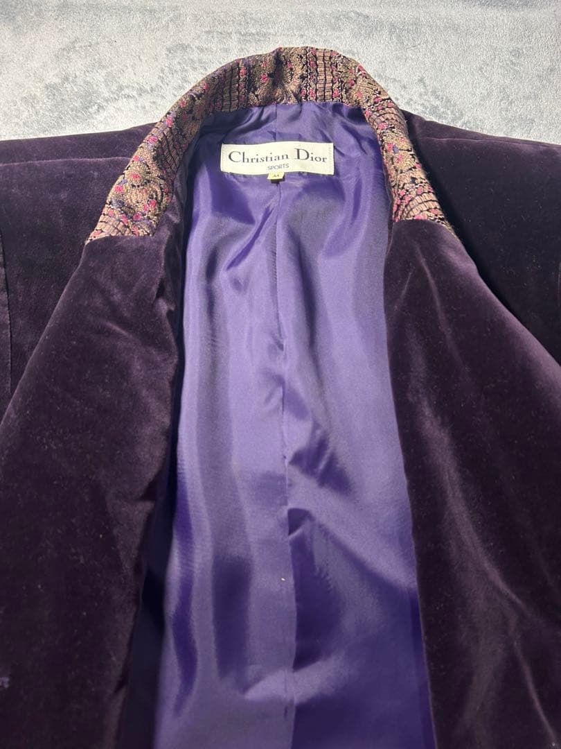 クリスチャンディオールスポーツのジャケット 紫色 サイズM 新品未使用タグ付き