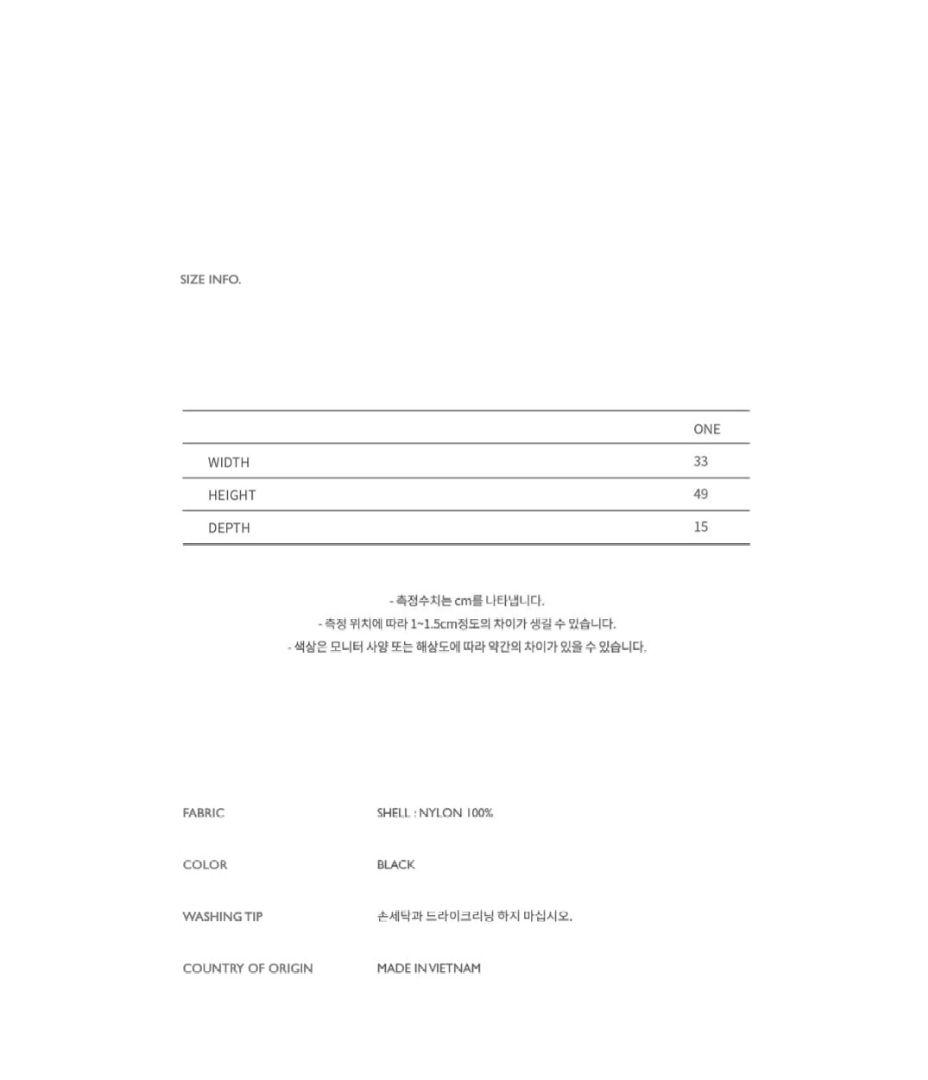 ADSS ANDERSSON BELL ブラックリュック バックパック