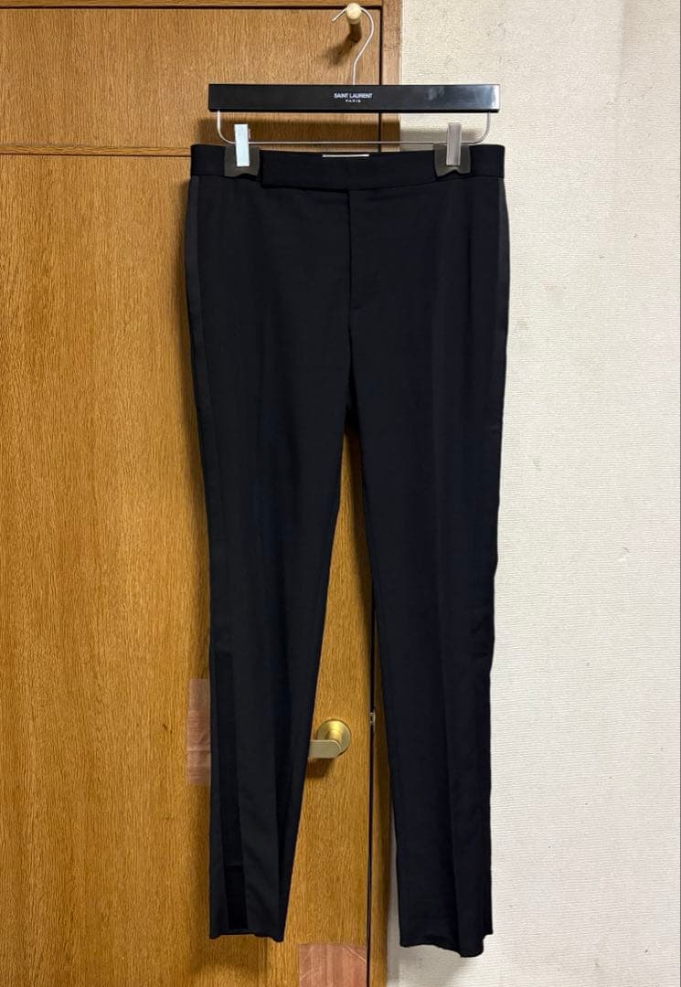 【美品】SAINT LAURENT PARIS \"スモーキングスラックス\"