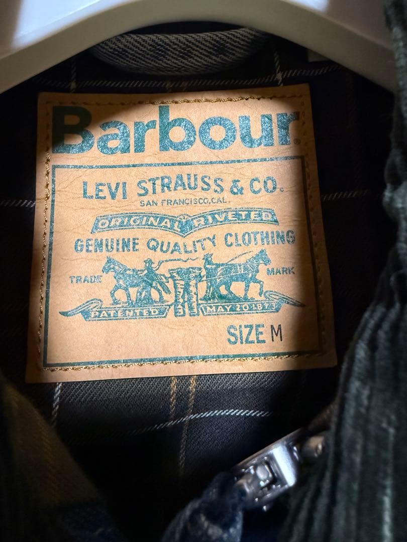 Barbour Levi's デニムジャケット Mサイズ　「値下げ可」