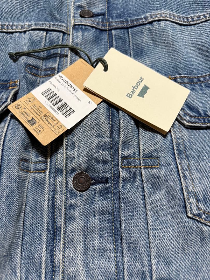 Barbour Levi's デニムジャケット Mサイズ　「値下げ可」