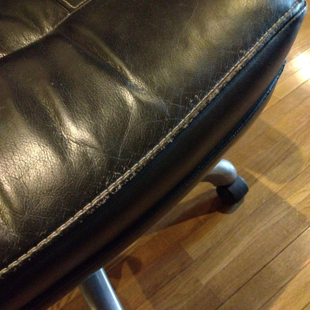 直引取割引可【美品】イトーキ製 牛革デスクチェア 発送元埼玉県