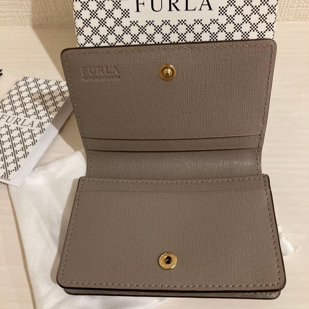 【新品タグ付】FURLA グレー ジュ カードケース