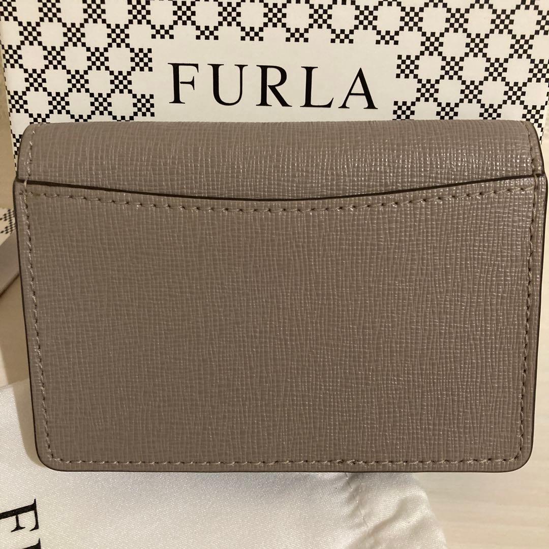【新品タグ付】FURLA グレー ジュ カードケース