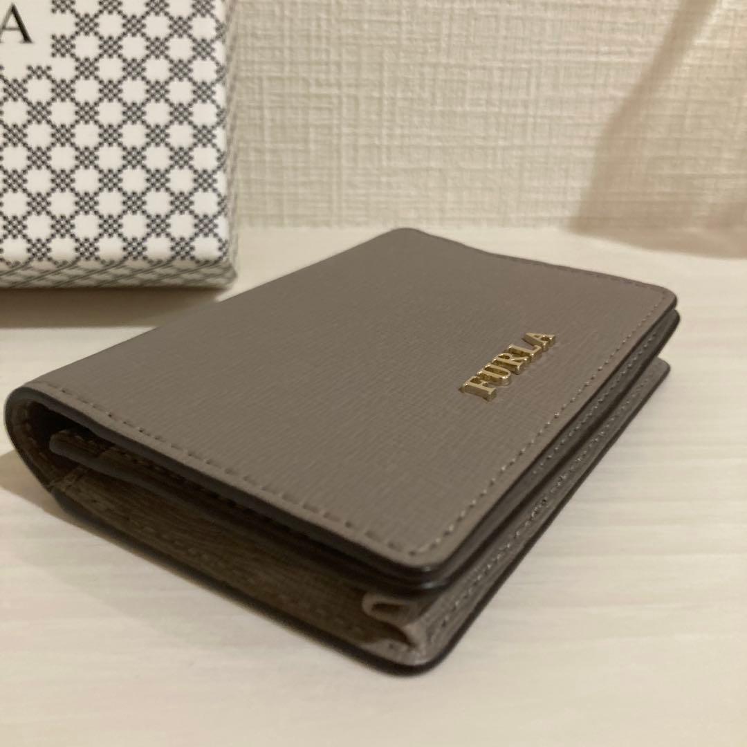 【新品タグ付】FURLA グレー ジュ カードケース