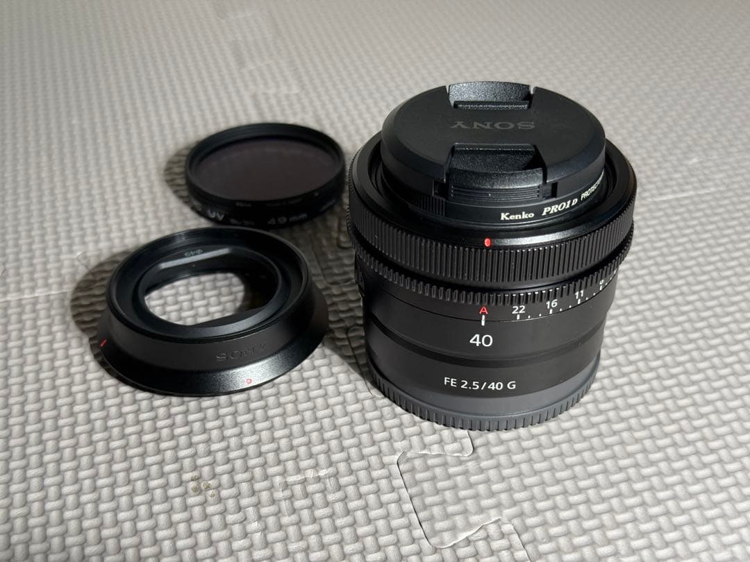 SONY SEL40F25G 40mm F2.5G 保護フィルタ