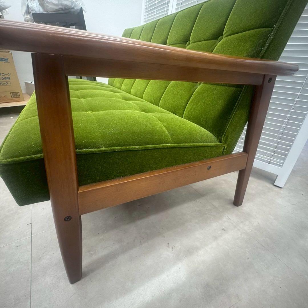 カリモク家具 Kチェア 1シーター グリーン W36173QWK wm01 美品