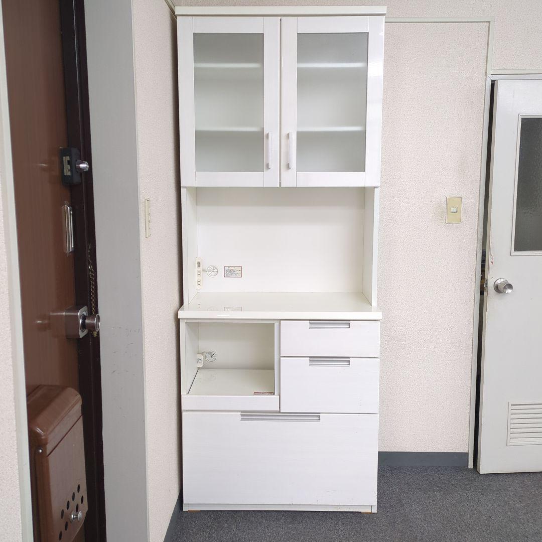 ホワイト 食器棚 　ニトリ