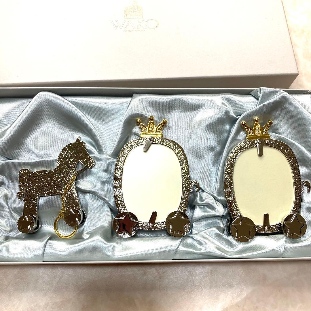 未使用品　箱つき　和光　写真立て　馬車　WAKO 　フォトフレーム