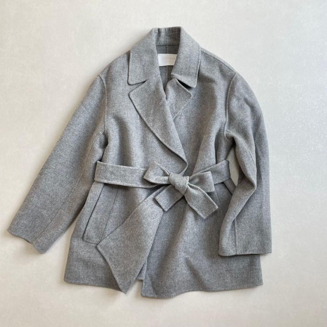 美品　Ballsey プレミアム　ウール リバー ベルテット ショートコート
