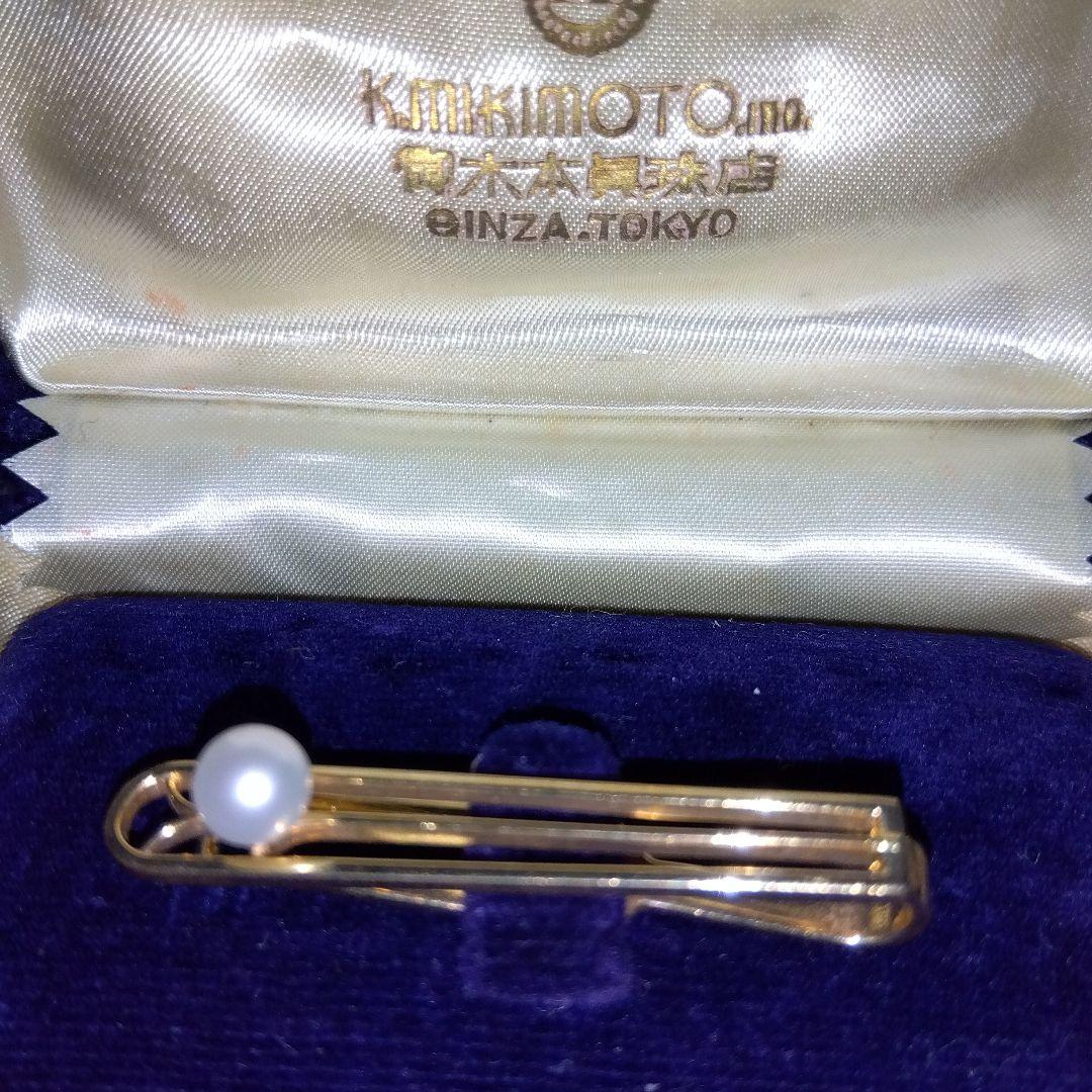 ミキモト御木本　ネクタイピンヴィンテージ　ケース付きUsed 大幅お値下