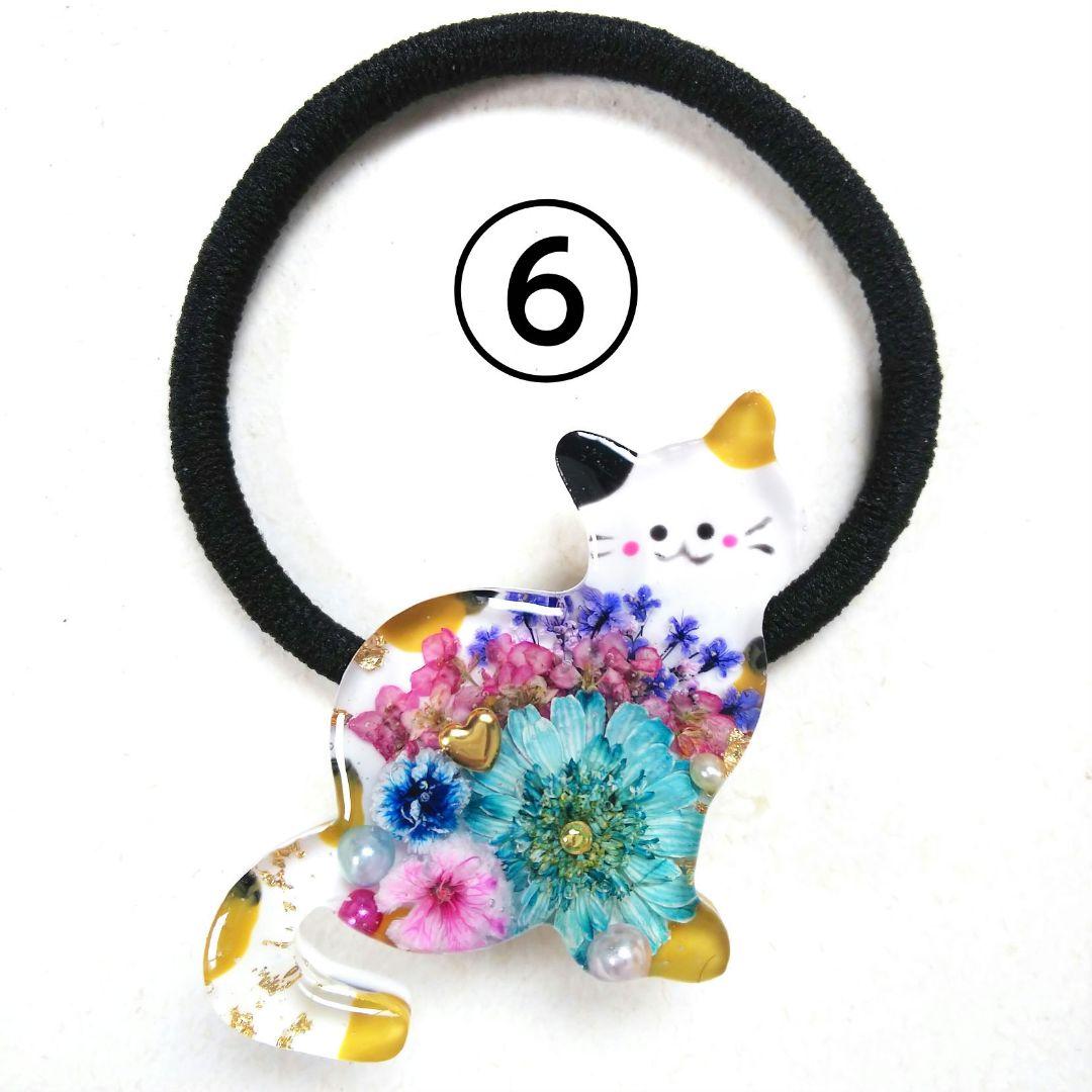 ヘアクリップ レジン 6.5cmオーバルマトリカリアとヒメウツギ プリンスカラー