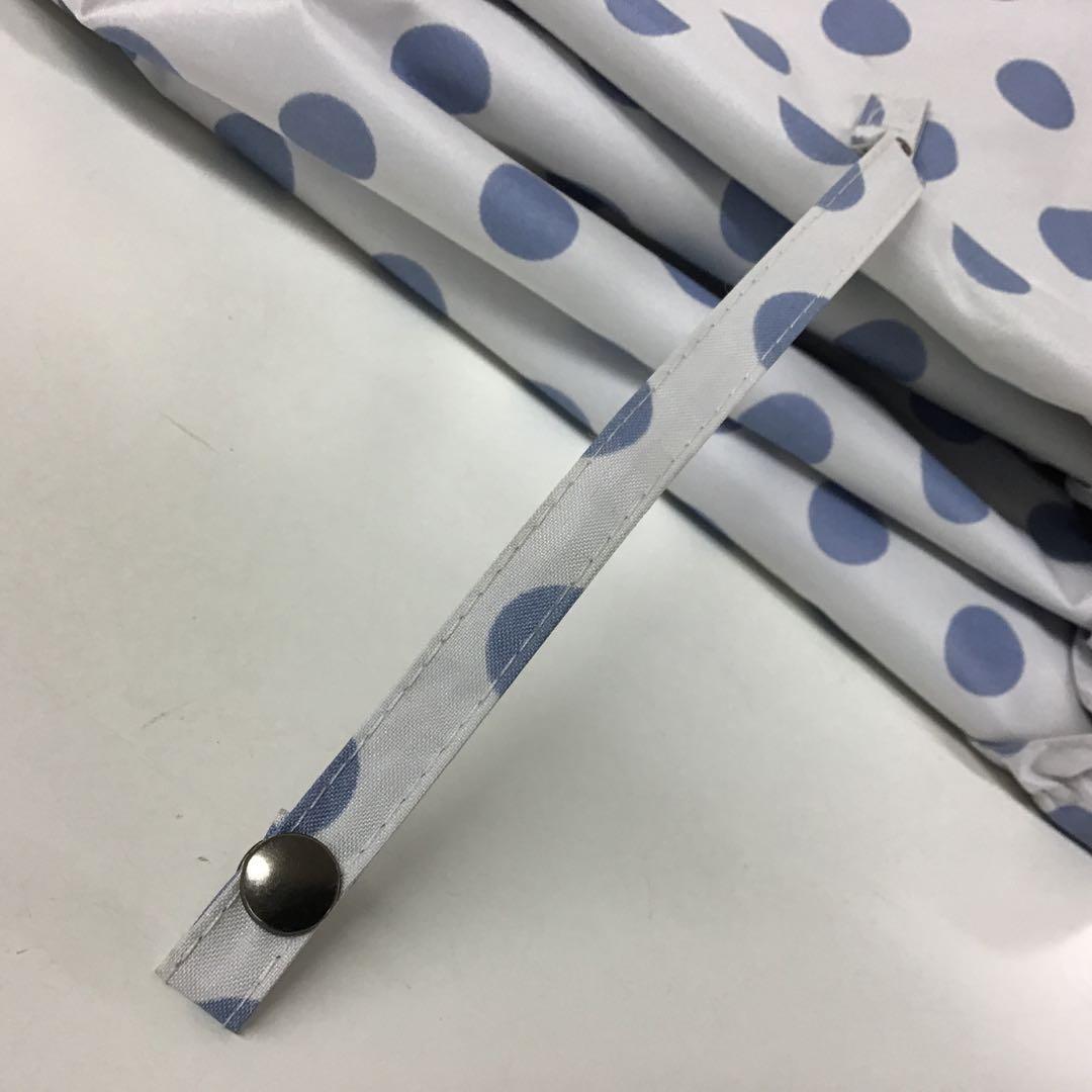 サンバリア100 折りたたみ　日傘　2段折　水玉　フリル　ドット