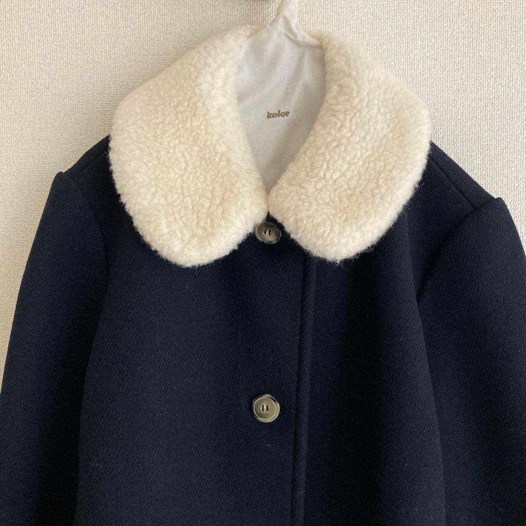 a.p.c.＿アーペーセー＿ボア襟ウールコート_Doll Coat_入学式卒業式