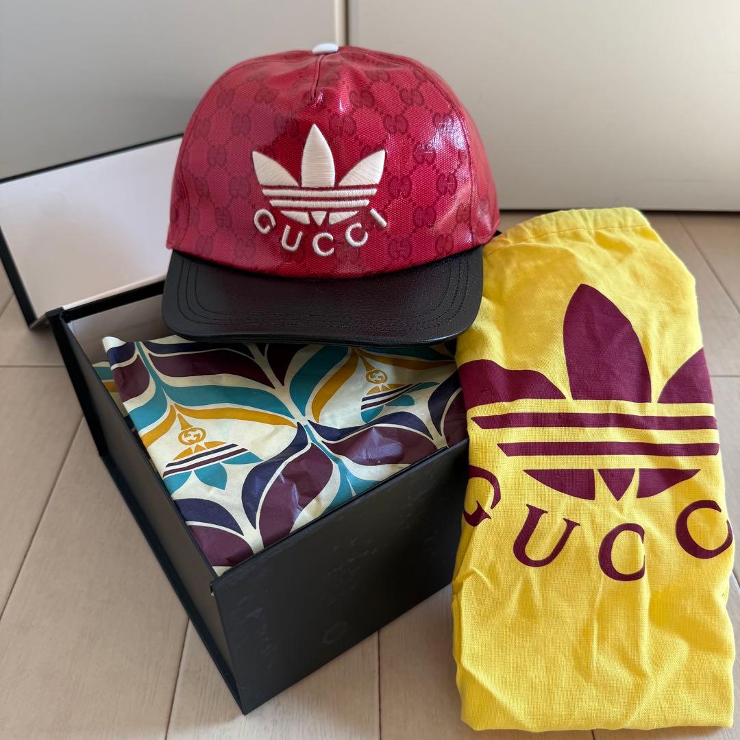 【新品未使用】GUCCI adidas ベースボールキャップ