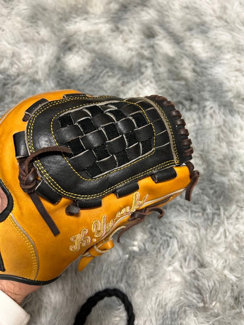 ローリングス　軟式グローブ オレンジ/黒　オーダー品