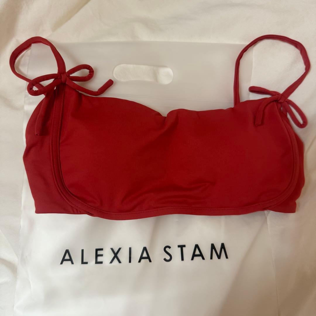 アリシアスタン 2025ss 水着 ビキニ　トップス M レッド
