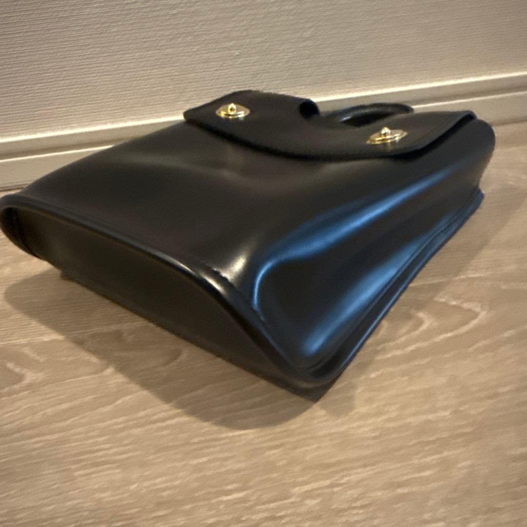 PIENI ピエニ ハンドバッグ レザー ブラック ミニマル 北欧デザイン