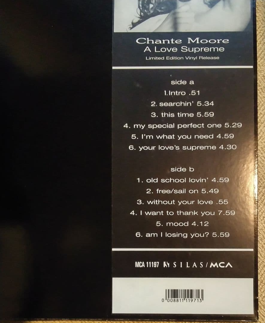 CHANTE MOORE「A LOVE SUPREME」LPレコード
