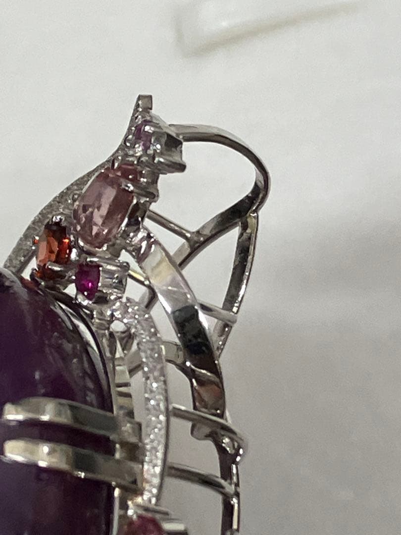 スターサファイア　プラチナ　ペンダント