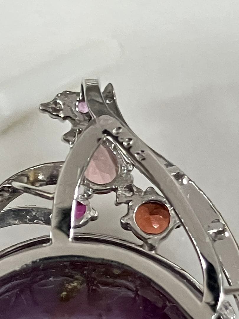 スターサファイア　プラチナ　ペンダント